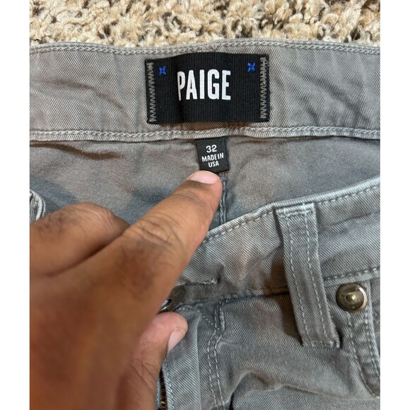 Paige Federal Straight Jeans Faded Black  Stretch Men’s Size 32-Has Spots - Picture 3 of 12
